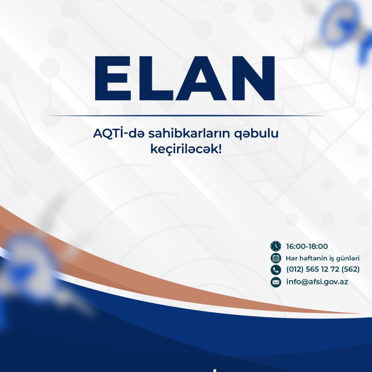 AQTİ-də sahibkarların qəbulu keçiriləcək - ELAN