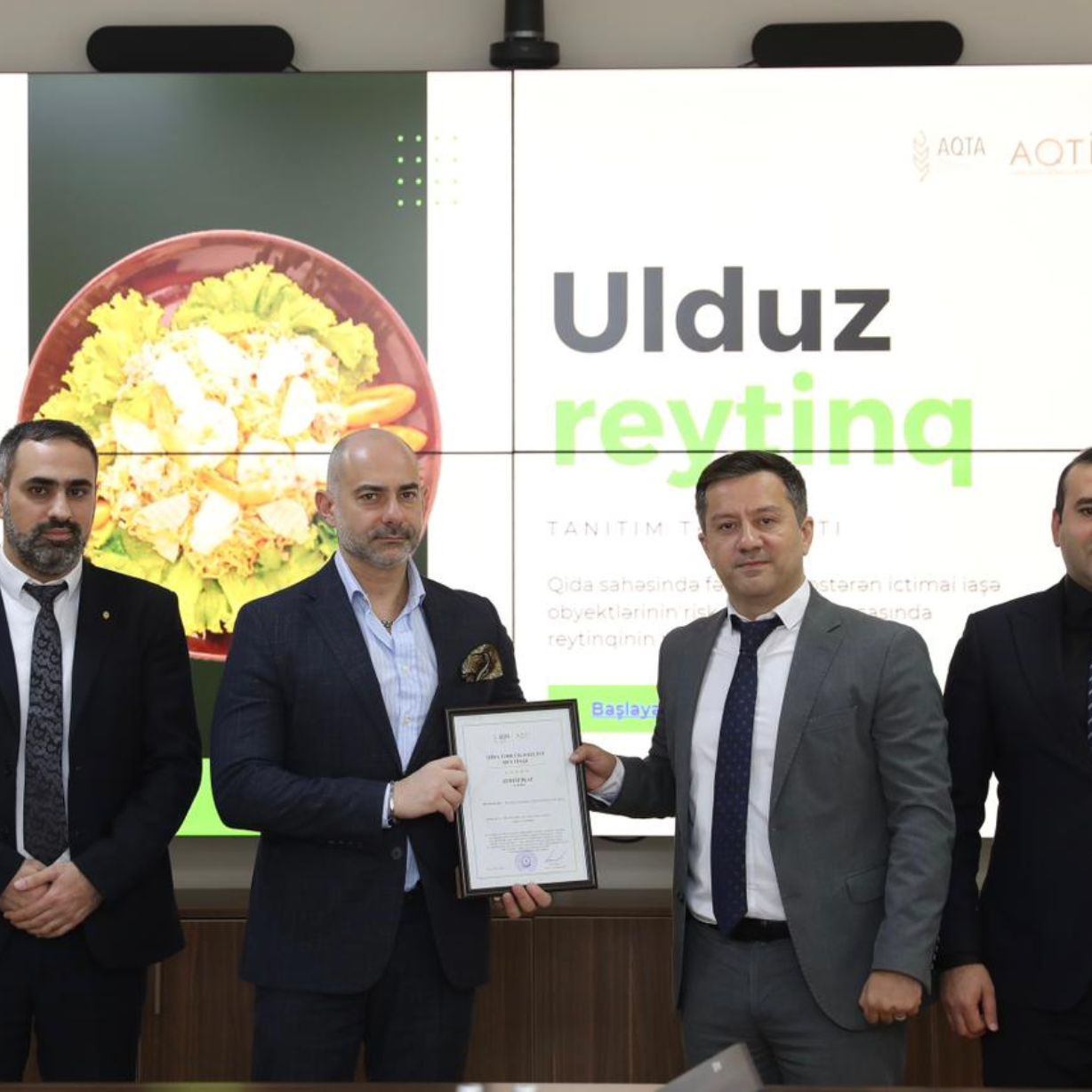 “Intercontinental Hotel Baku” nəzdində fəaliyyət göstərən “Xəmsə” restoranına “5 ulduz” sertifikatı təqdim olundu