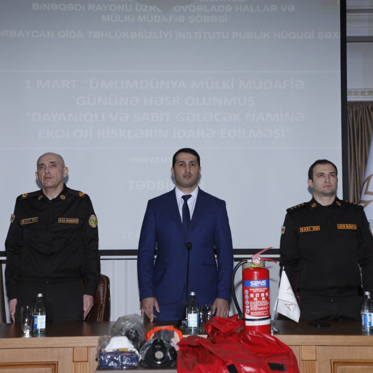 AQTİ-də Ümumdünya Mülki Müdafiə Günü ilə bağlı tədbir keçirilib