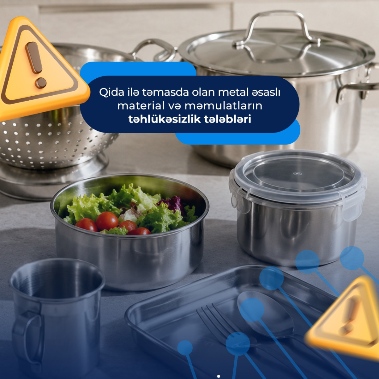 Qida ilə təmasda olan metal əsaslı material və məmulatların təhlükəsizlik tələbləri