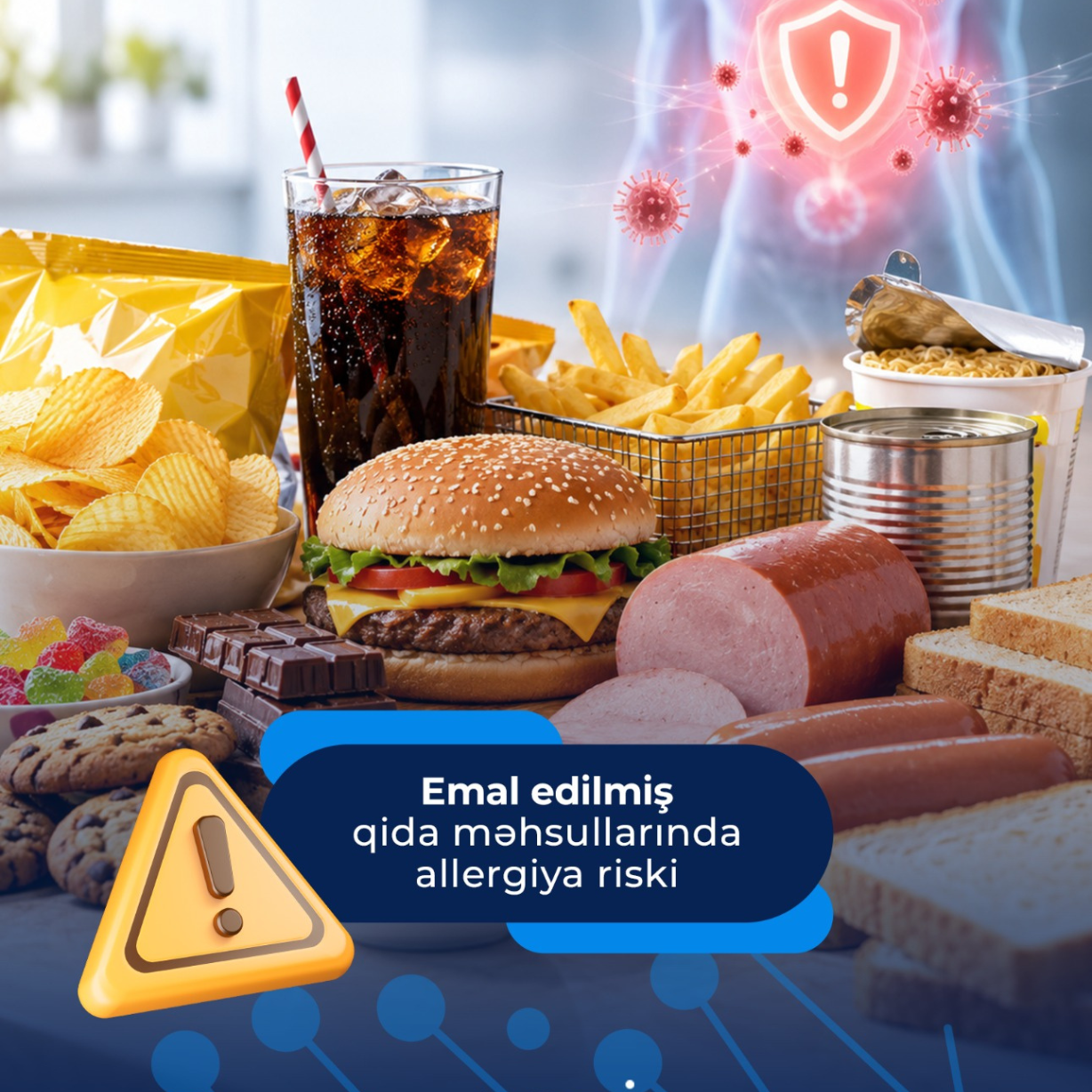 Emal edilmiş qida məhsullarında allergiya riski