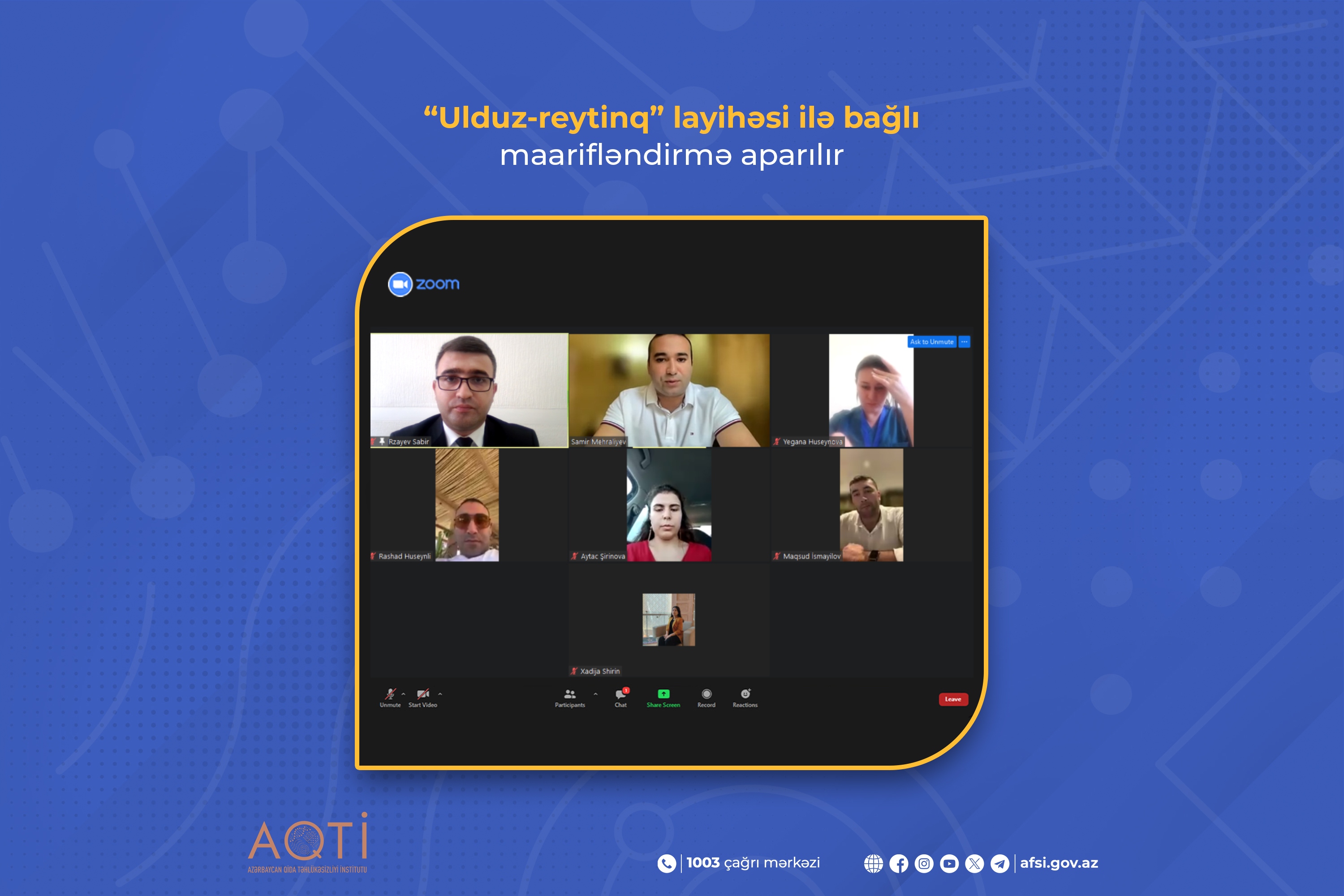 AQTİ “Ulduz-reytinq” layihəsi ilə bağlı maarifləndirmə aparır
