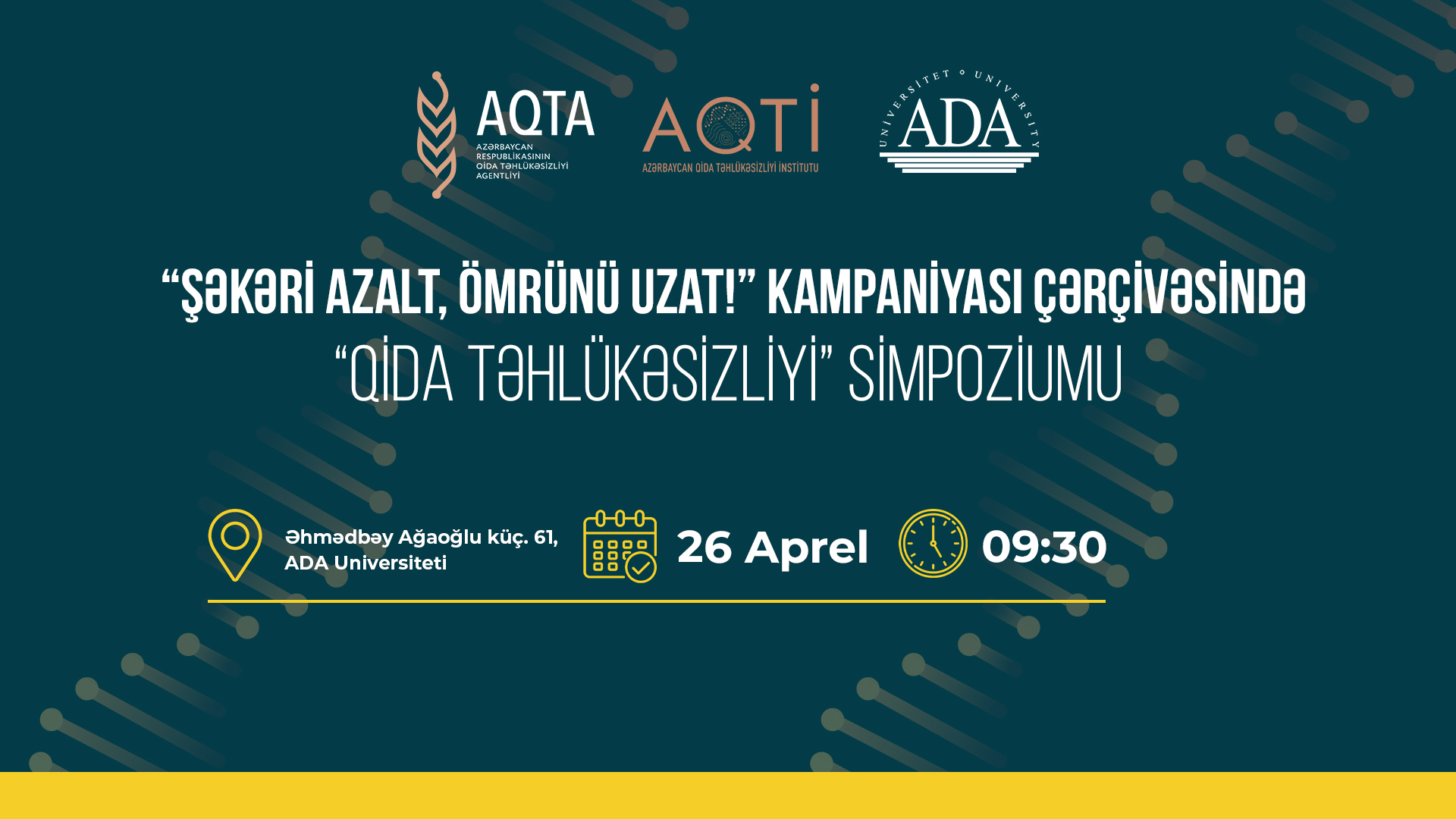 Qida Təhlükəsizliyi Simpoziumu keçiriləcək