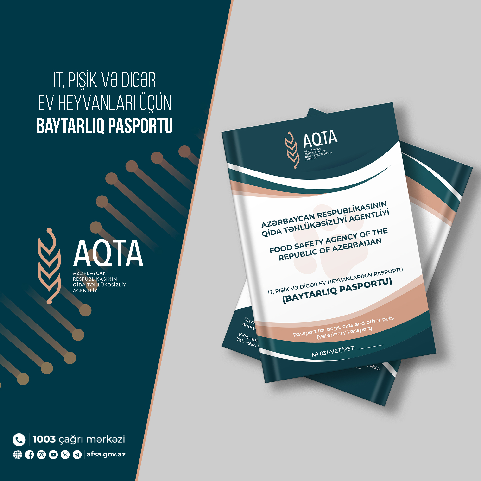 “İt, pişik və digər ev heyvanları üçün baytarlıq pasportu”nun forması təsdiq olunub