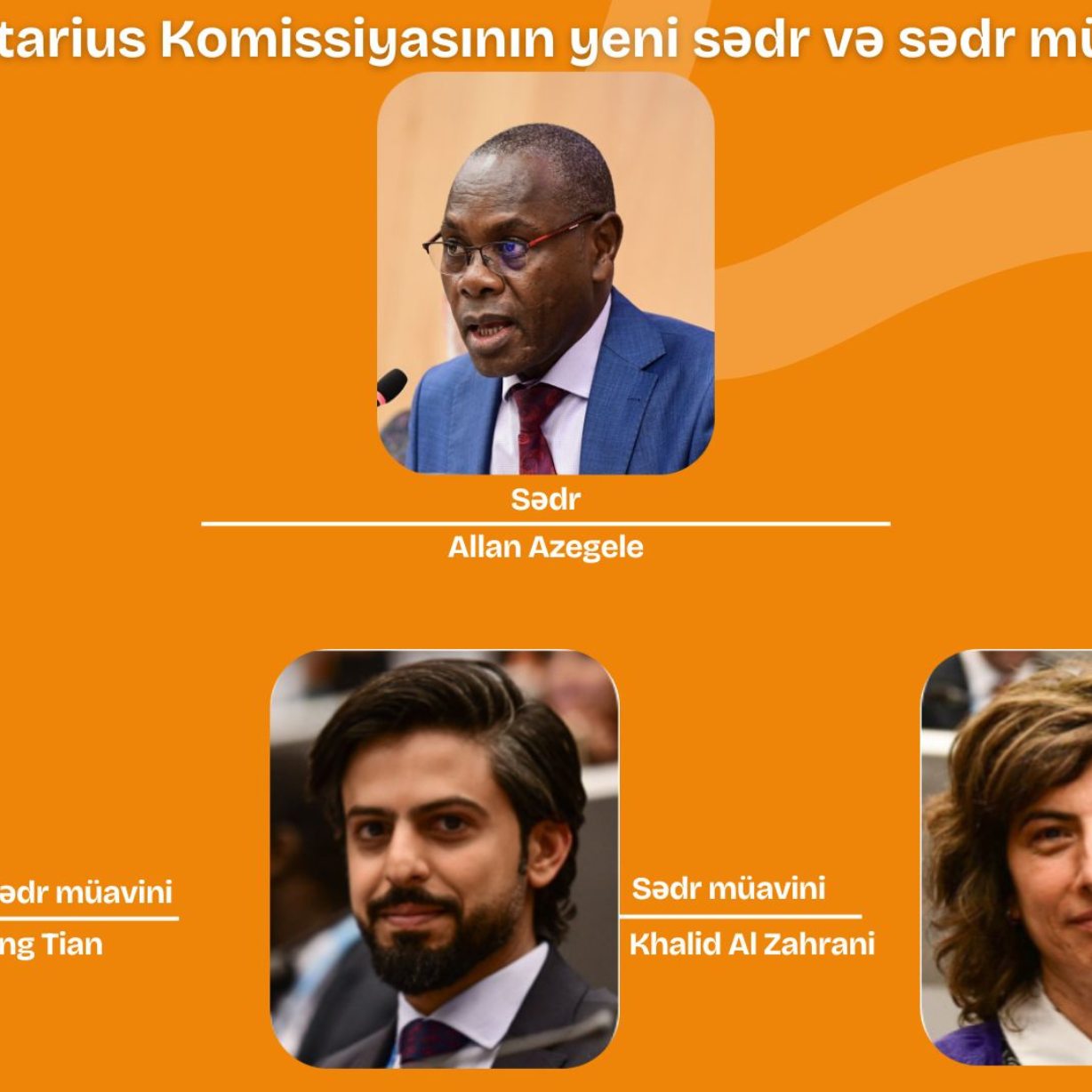 Kodeks Alimentarius Komissiyasının yeni sədri və sədr müavinləri müəyyən edildi